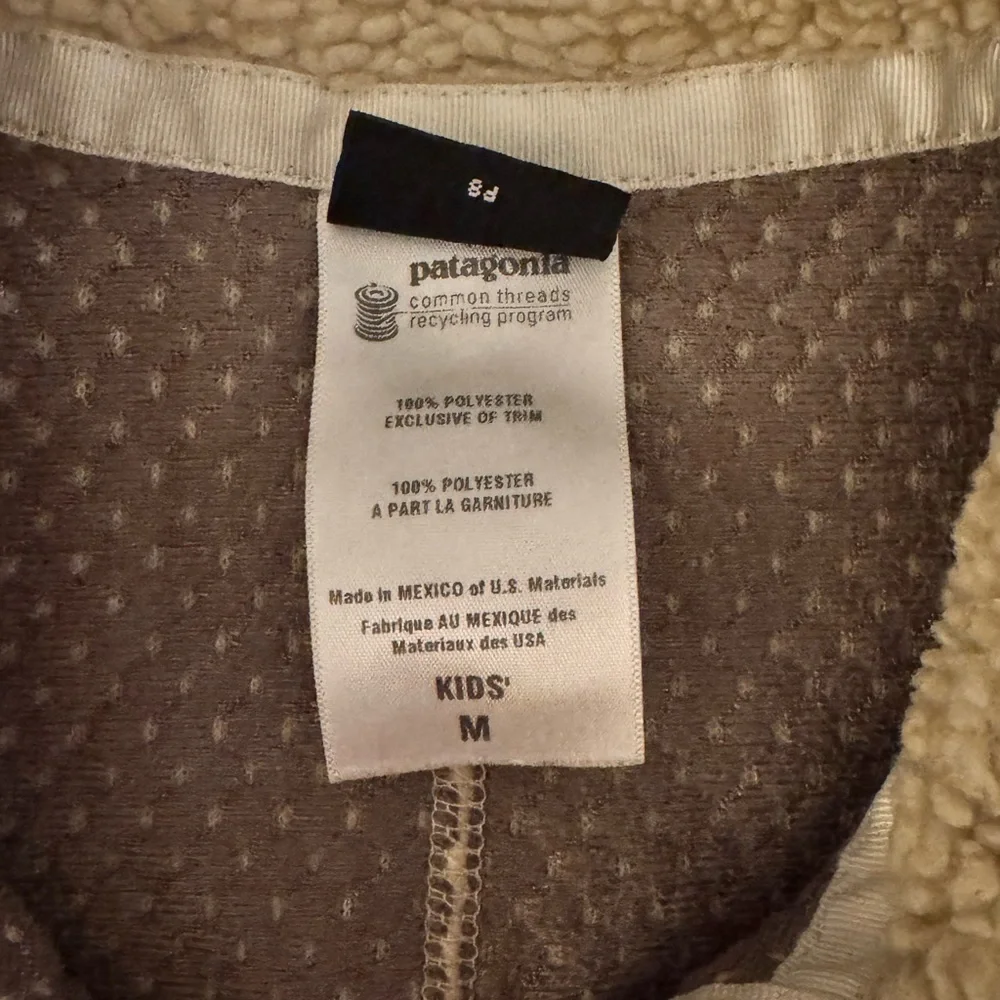 Patagonia Kids Cream Fleece Vest